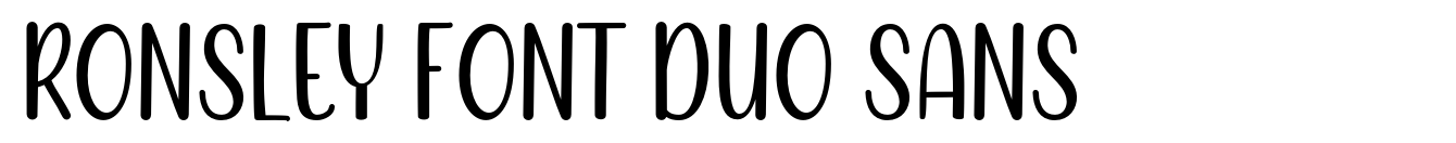 Ronsley Font Duo Sans